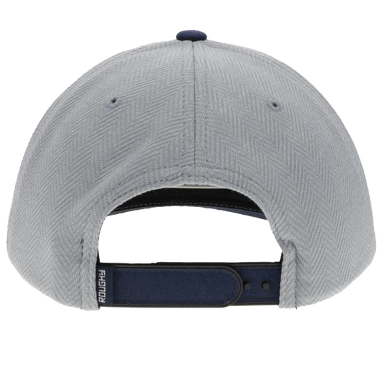 Hooey "Hawk" High-Profile Grey & Navy Snapback Hat 4014T-GY