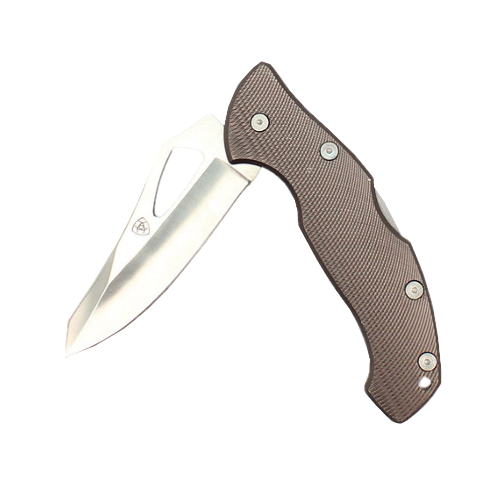Ariat® Plain Blade Grey Folding Knife A710010406-L