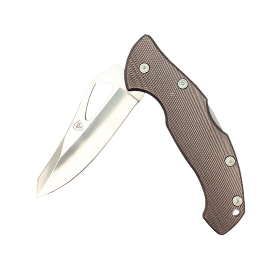Ariat® Plain Blade Grey Folding Knife A710010406-L