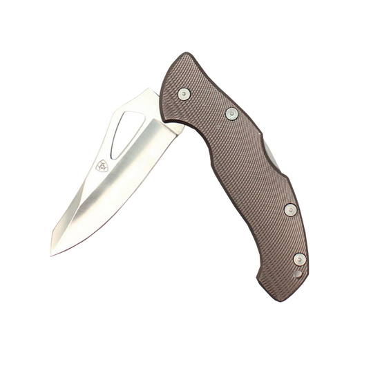 Ariat® Plain Blade Grey Folding Knife A710010406-M
