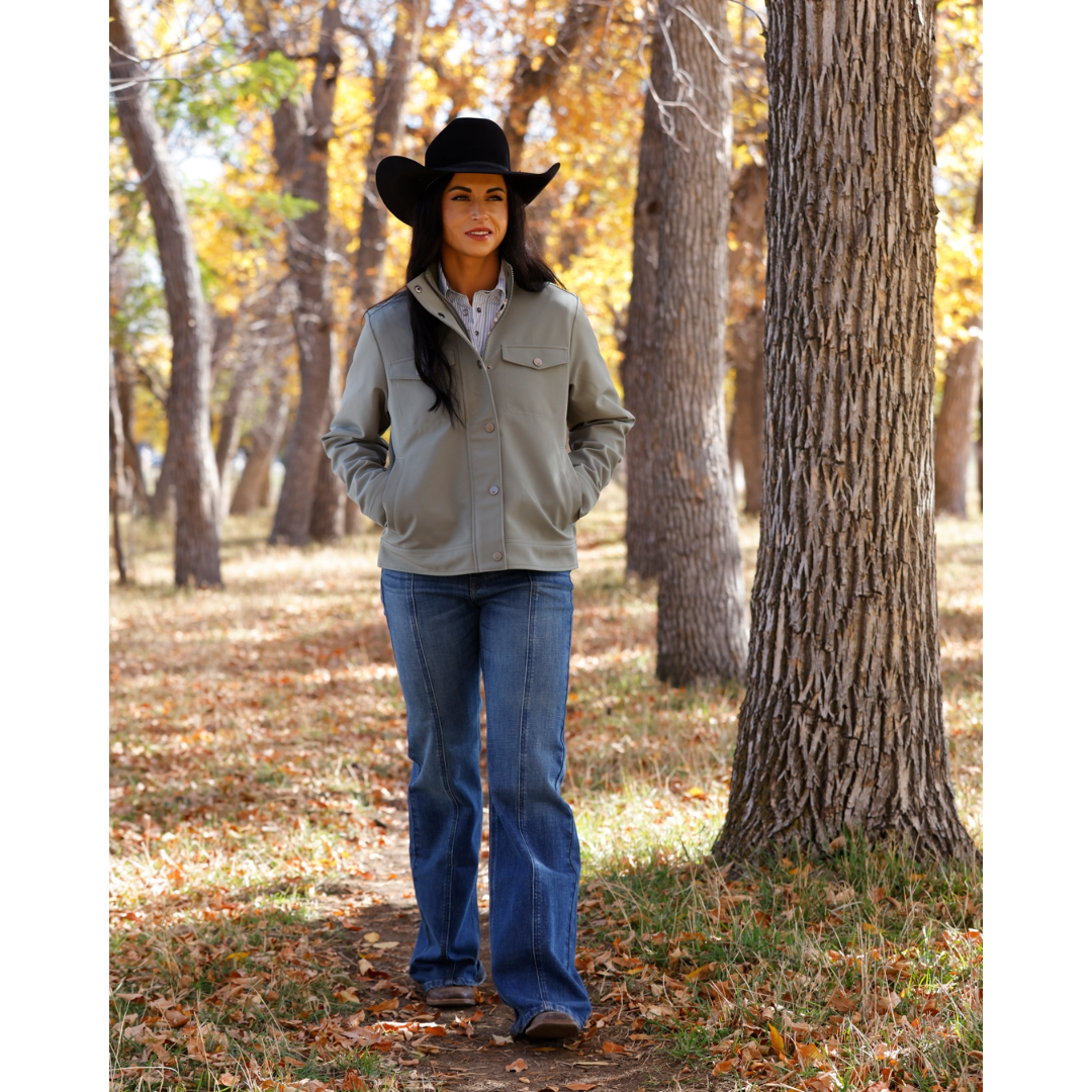 Cinch Ladies Green Chore Bonded Jacket MAJ9926001