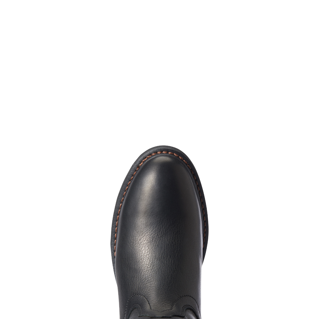 Ariat Men's Sierra Black Waterproof Roper Toe Work Boot 10034142