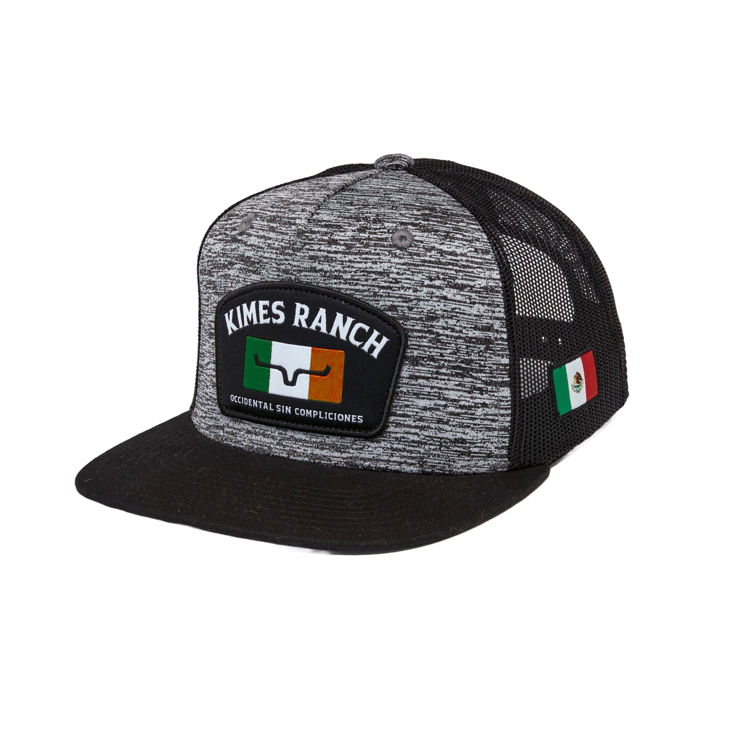 Kimes Ranch Bandera Mexican Flag Heather Grey Hat UHA0000025-HG