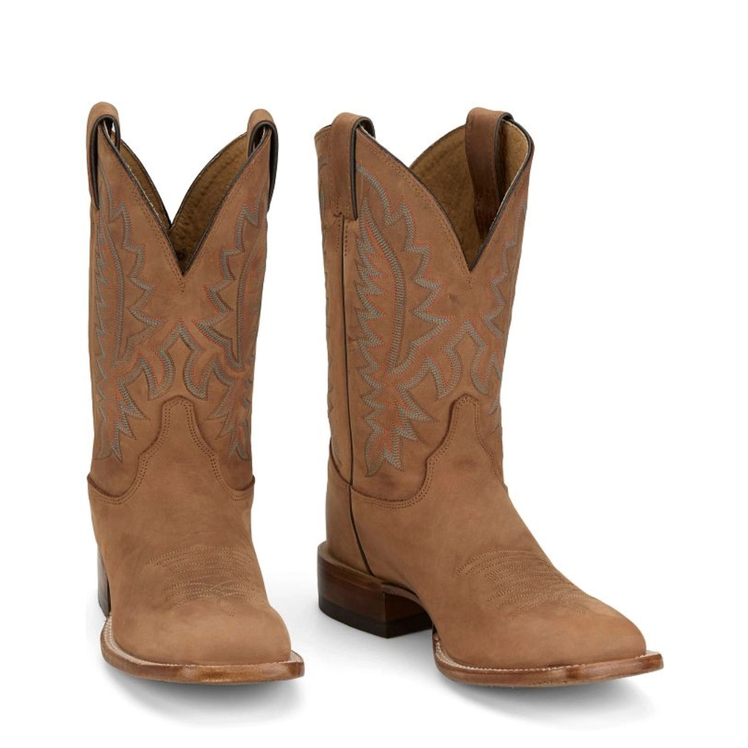 Justin Men's Rancho Butterscotch 11" Wide Square Toe Boots BR392