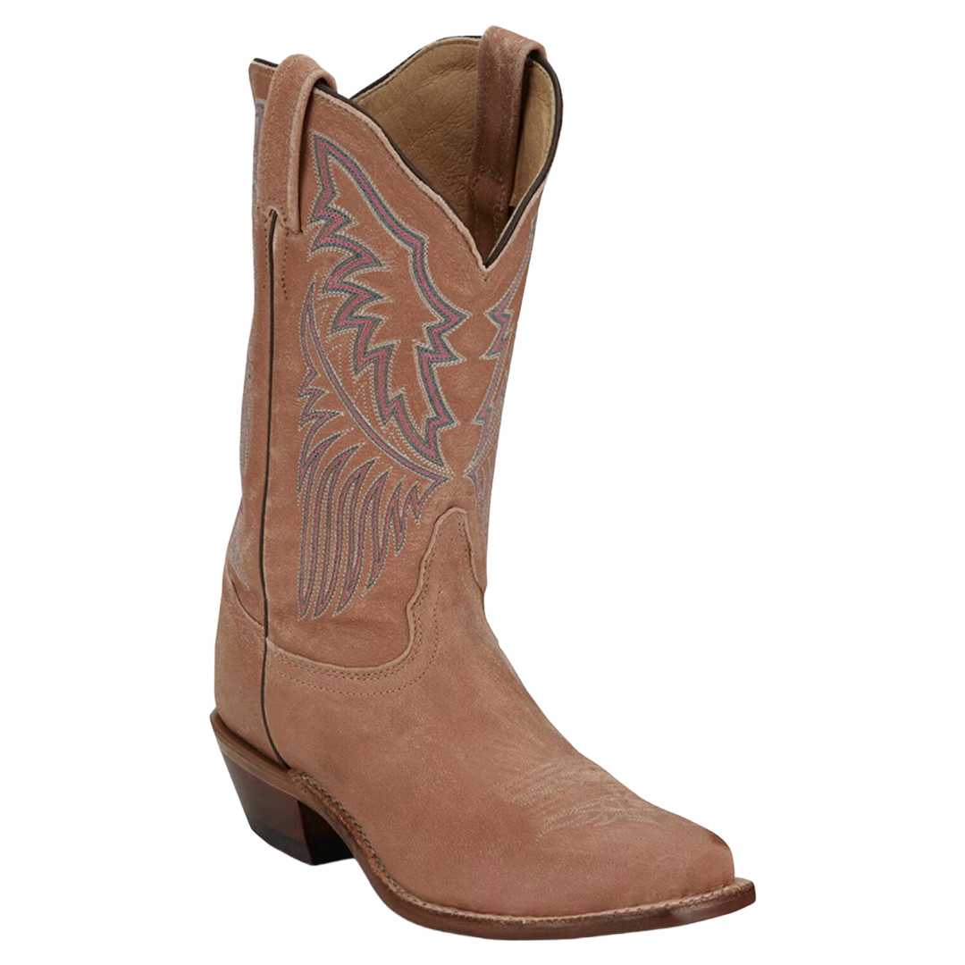 Tony Lama Ladies Sagrada Tan 11" Medium Square Toe Western Boot EP4584