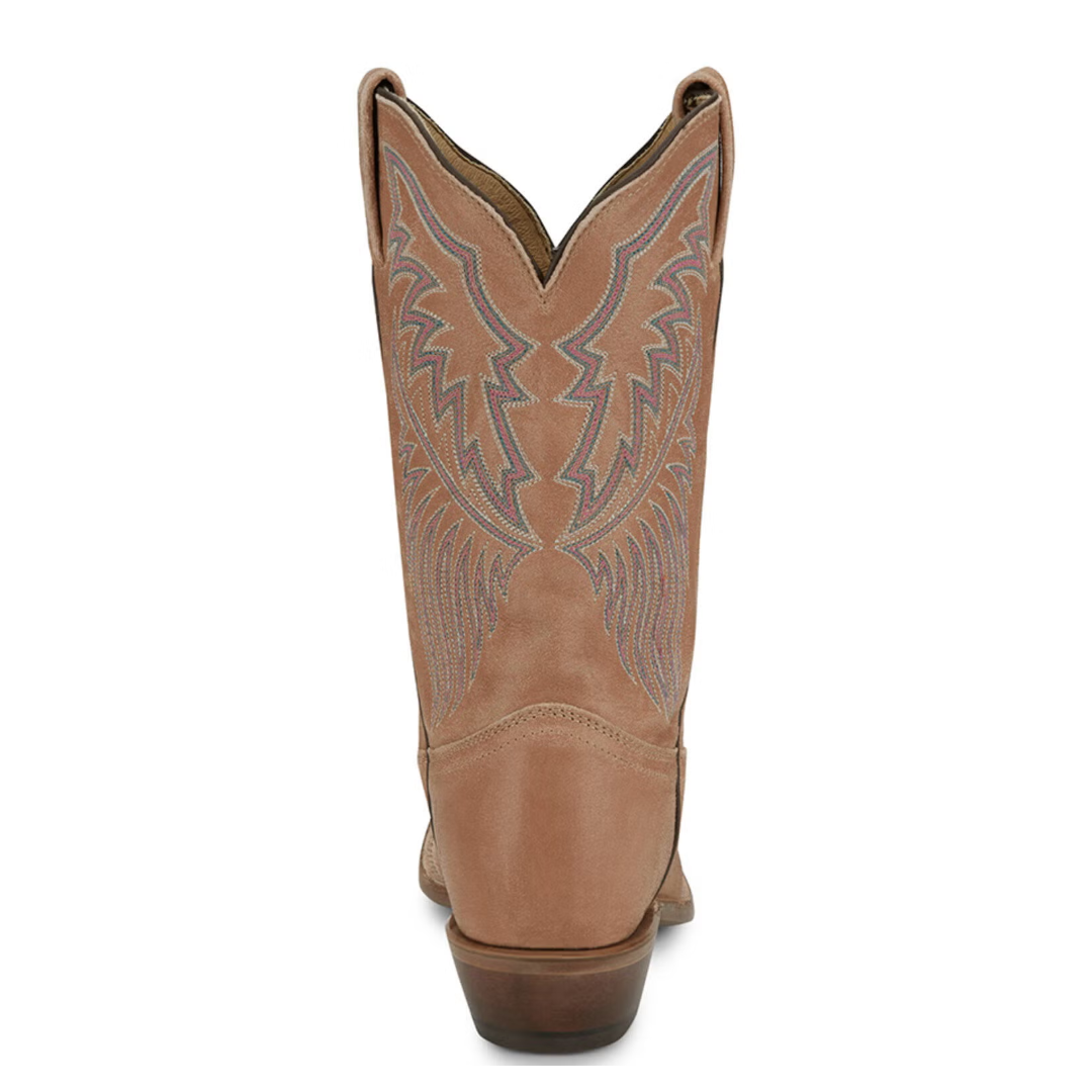 Tony Lama Ladies Sagrada Tan 11" Medium Square Toe Western Boot EP4584