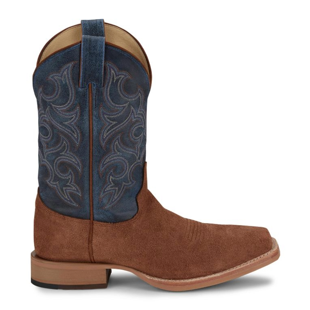 Justin Men's Fergus Golden Oak 11" Medium Square Toe Boots BR385