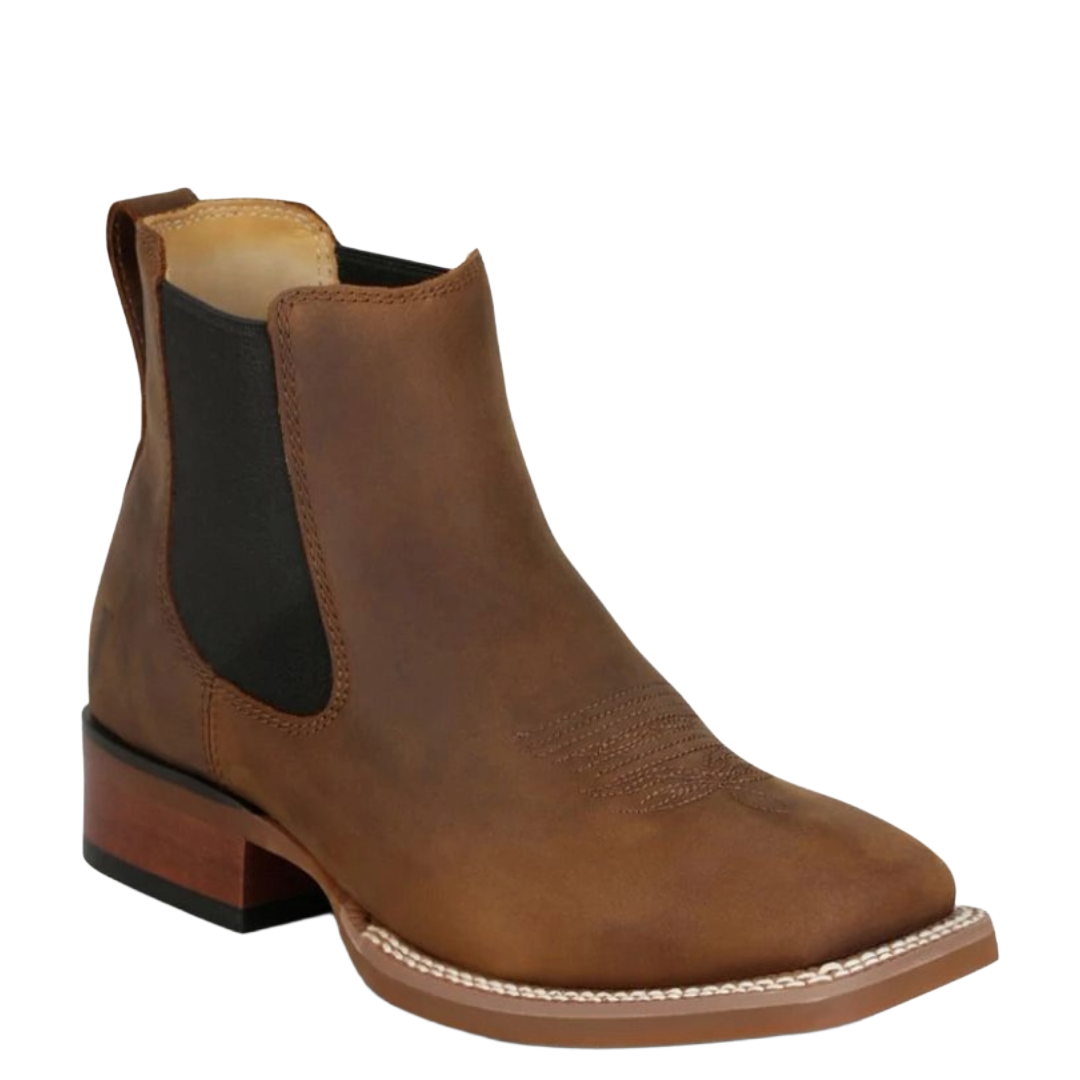 Justin Men's Crazy Buck Brown 6" Wide Square Toe Boot FN4150