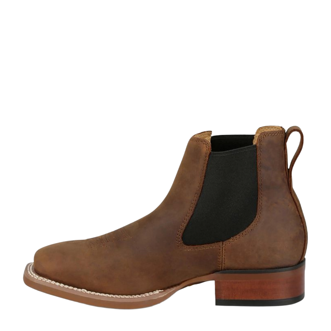 Justin Men's Crazy Buck Brown 6" Wide Square Toe Boot FN4150