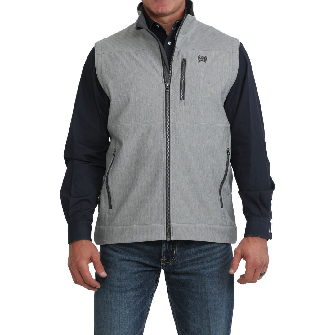 Cinch Men's Grey Bonded Vest MWV1515031