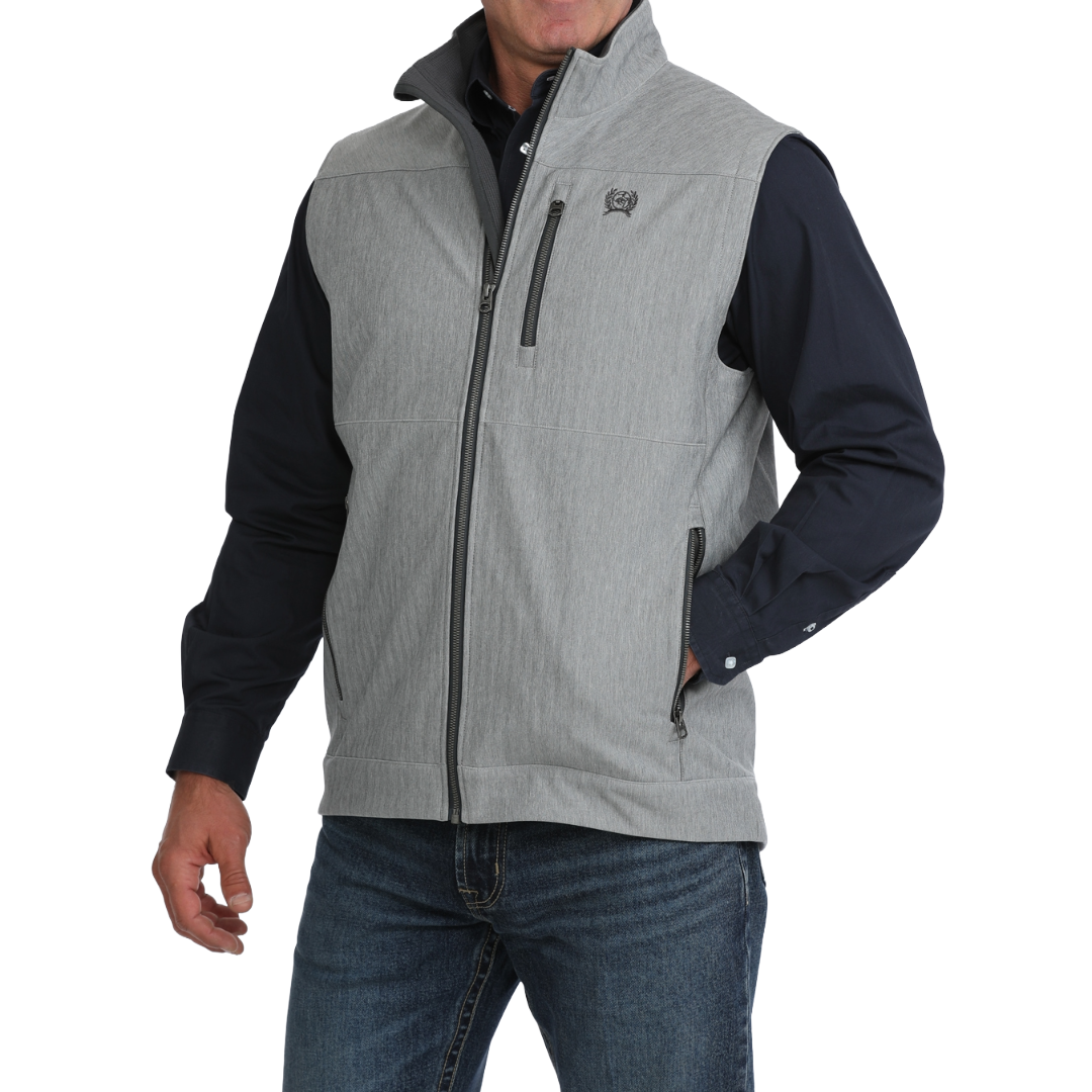 Cinch Men's Grey Bonded Vest MWV1515031
