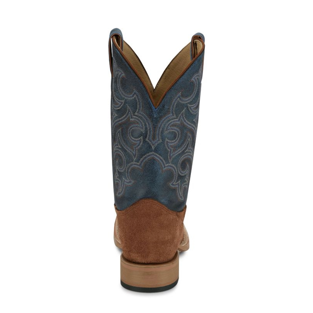 Justin Men's Fergus Golden Oak 11" Medium Square Toe Boots BR385