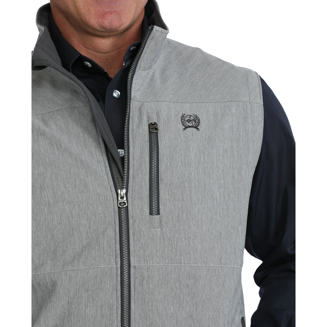 Cinch Men's Grey Bonded Vest MWV1515031