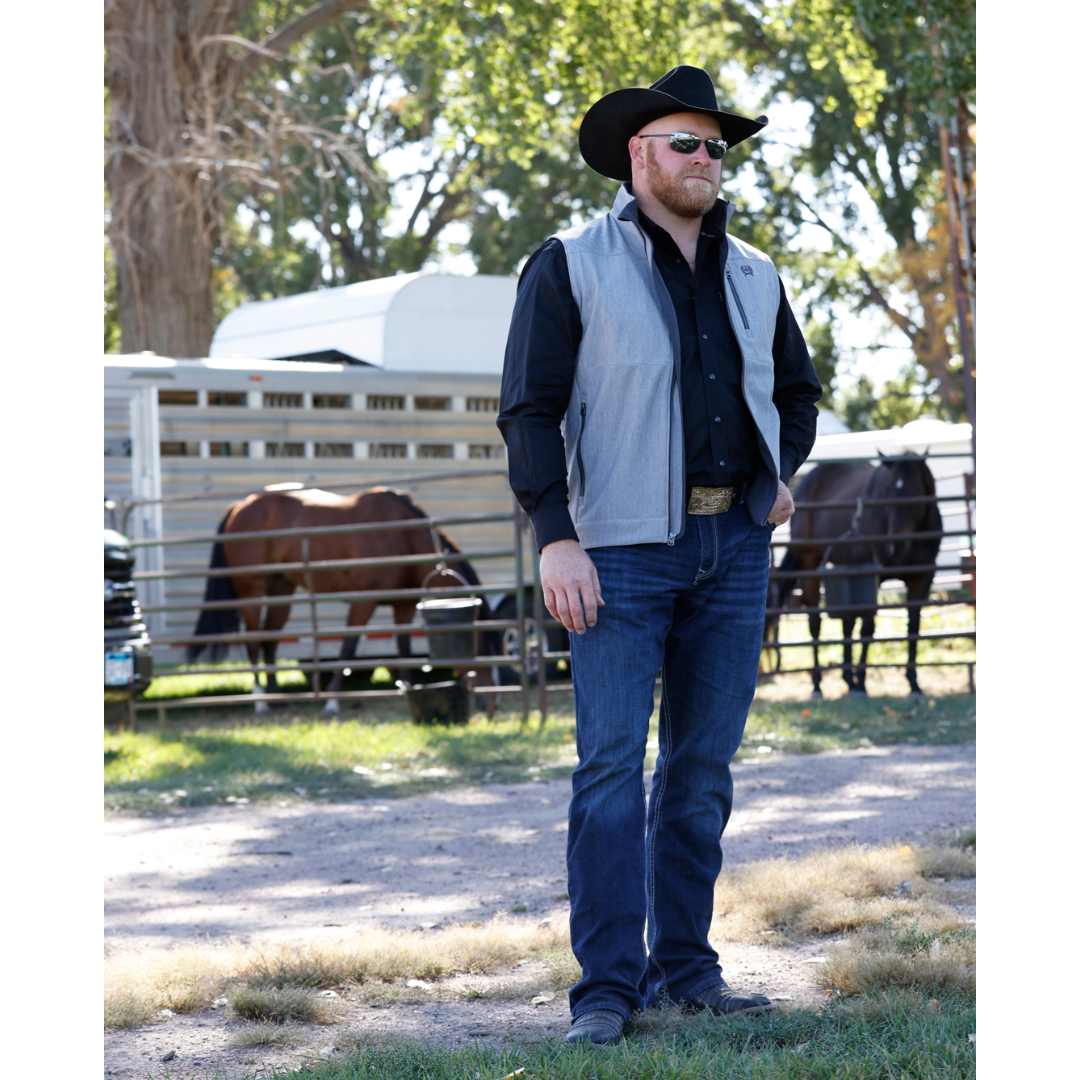 Cinch Men's Grey Bonded Vest MWV1515031