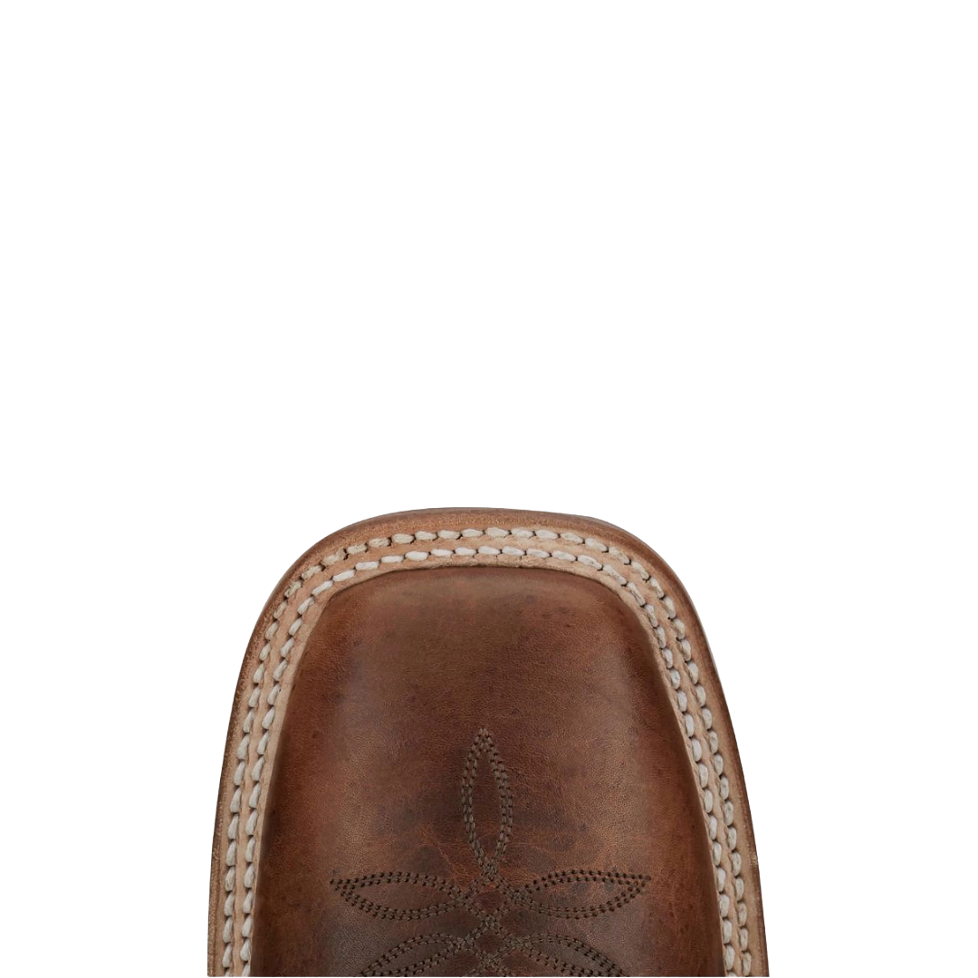 Justin Men's Poston Amber Brown 11" Wide Square Toe Boots BR388