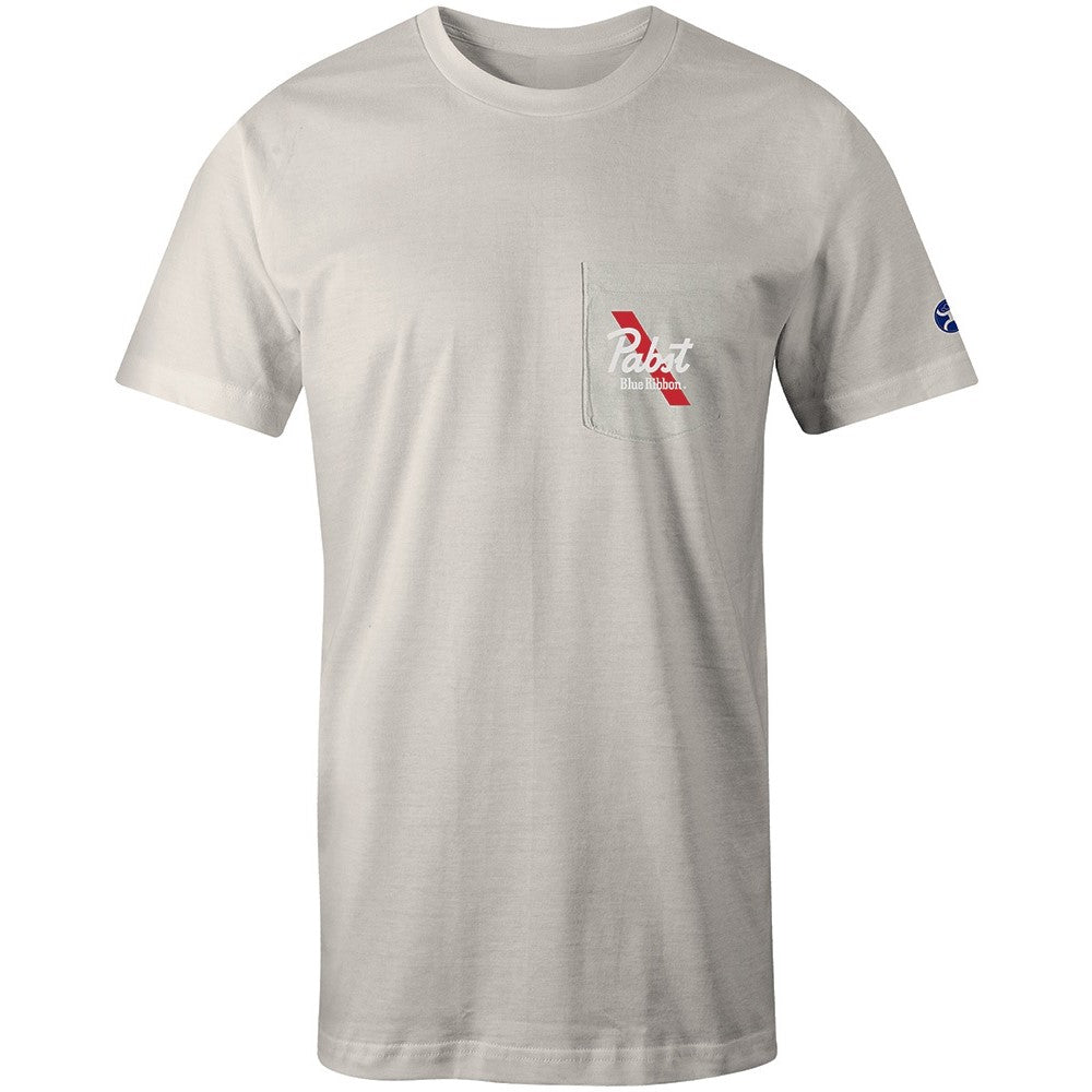 Hooey Men's Pabst Blue Ribbon Graphic Cream T-Shirt HT1703CR