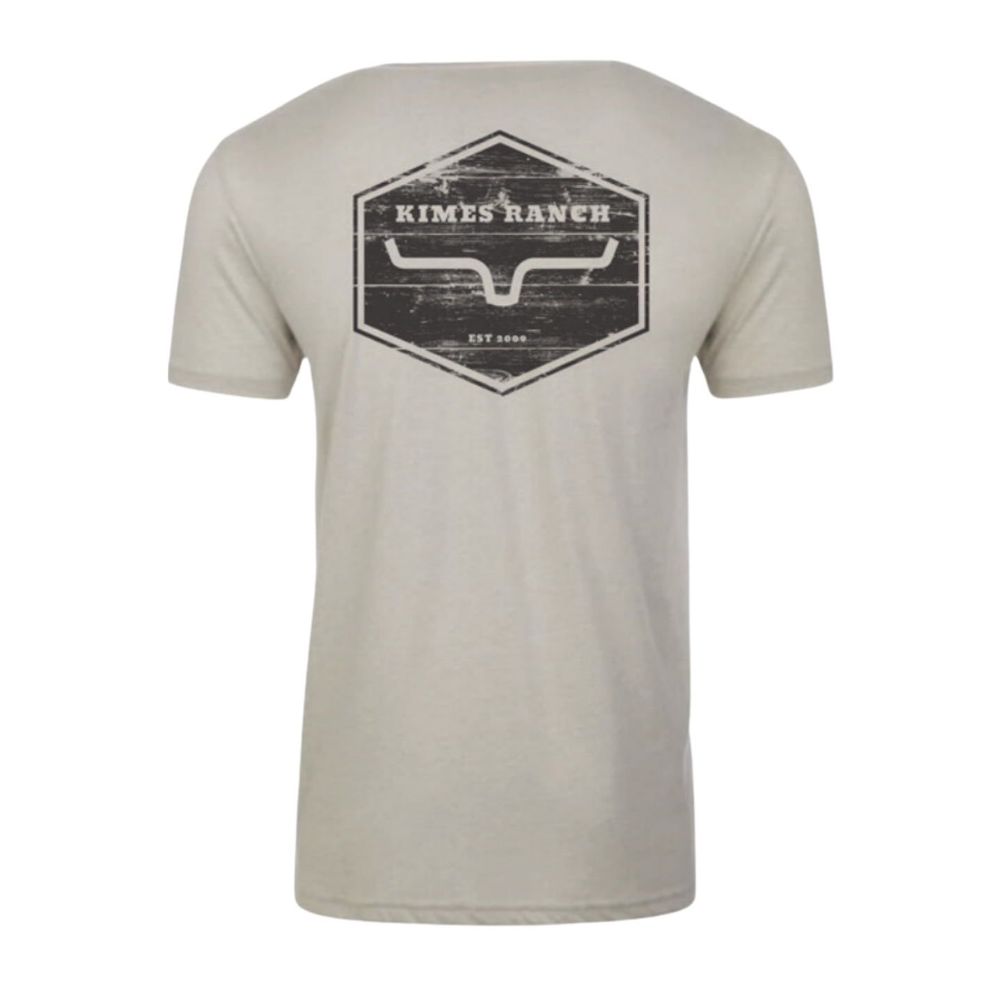 Kimes Ranch Men's Wooden Hex Sand Tan Graphic T-Shirt MSH0000170-BE007