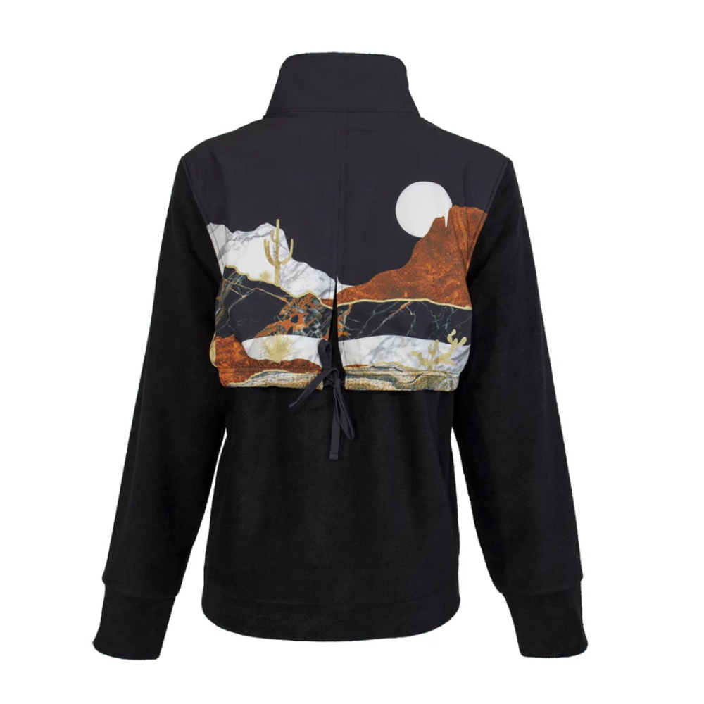 Hooey Ladies Tech Desert Graphic Fleece Jacket HJ103BK