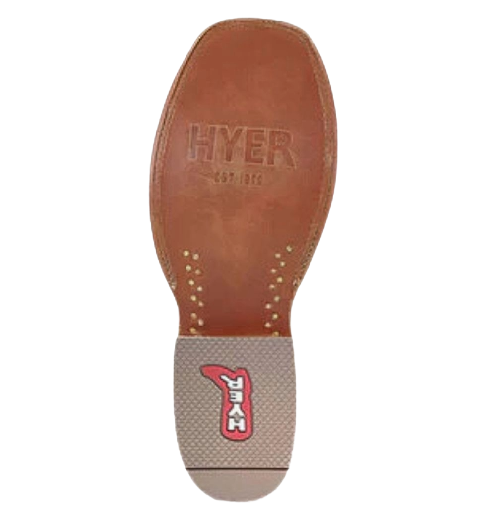 HYER Men's Jetmore Vintage Blue Leather Western Boot HM11008