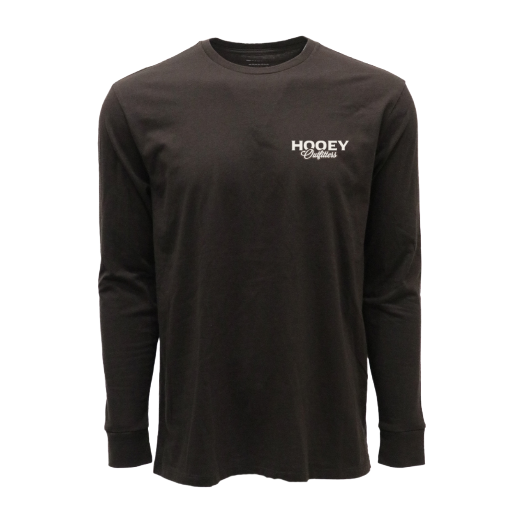 Hooey Mens Dark Brown Camo Logo T-Shirt HT2615DKBR
