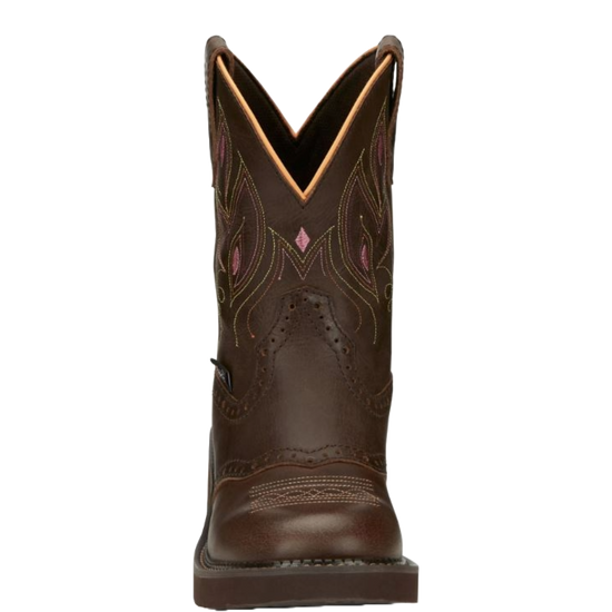 Justin Ladies Gemma Dark Brown Leather Boots GY9526