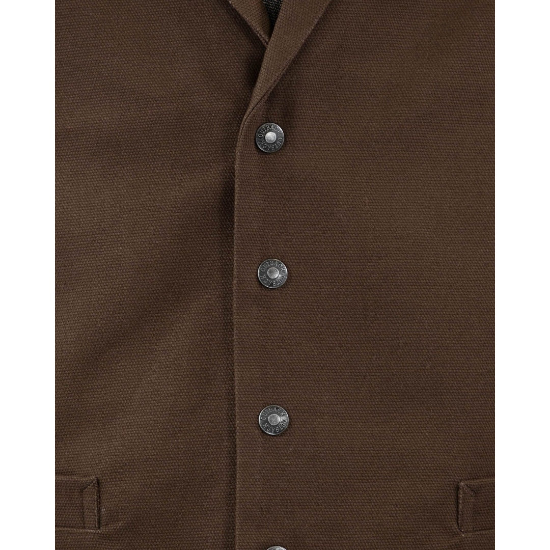 Outback Trading Company Men's Canvas Tan Jesse Vest 29829-CVS