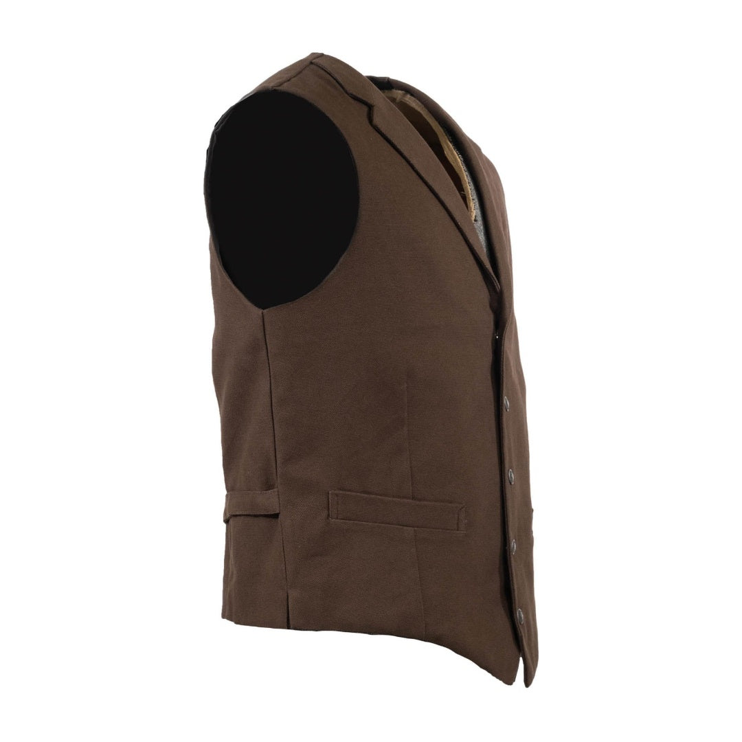Outback Trading Company Men's Canvas Tan Jesse Vest 29829-CVS