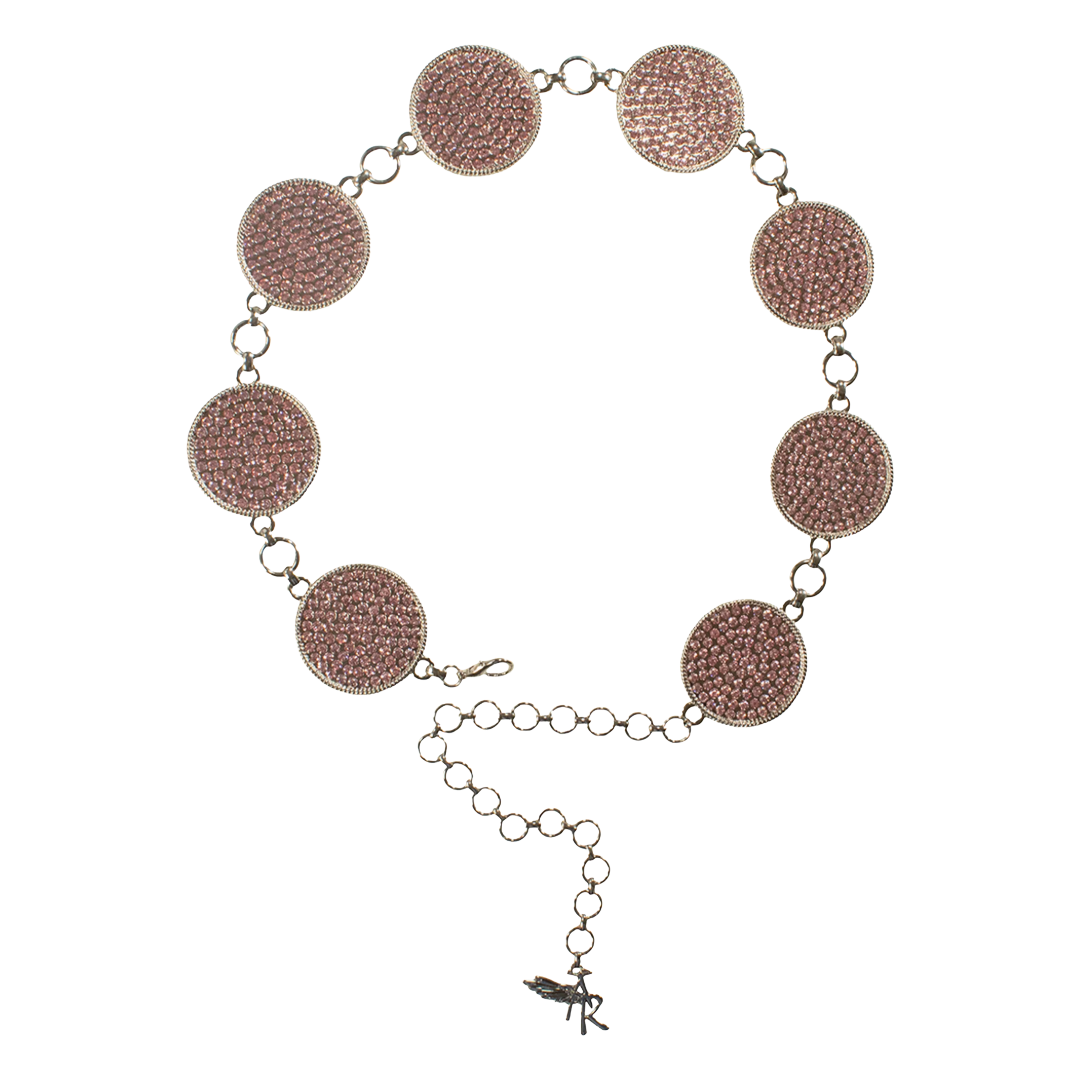 Angel Ranch Ladies Pink Concho Chain Belt D140009130