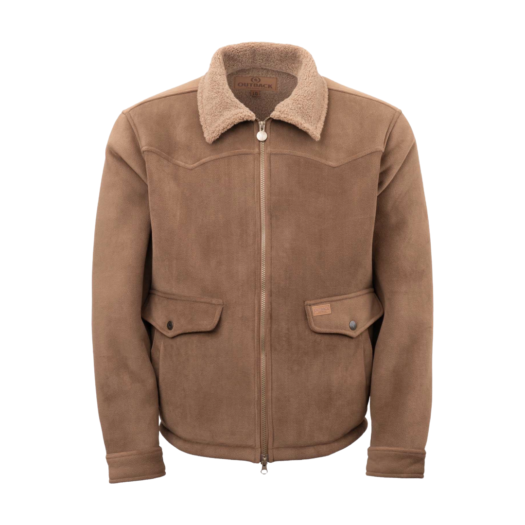 Outback Trading Company Cedar Brown Zip Up Jacket 40426-BRN