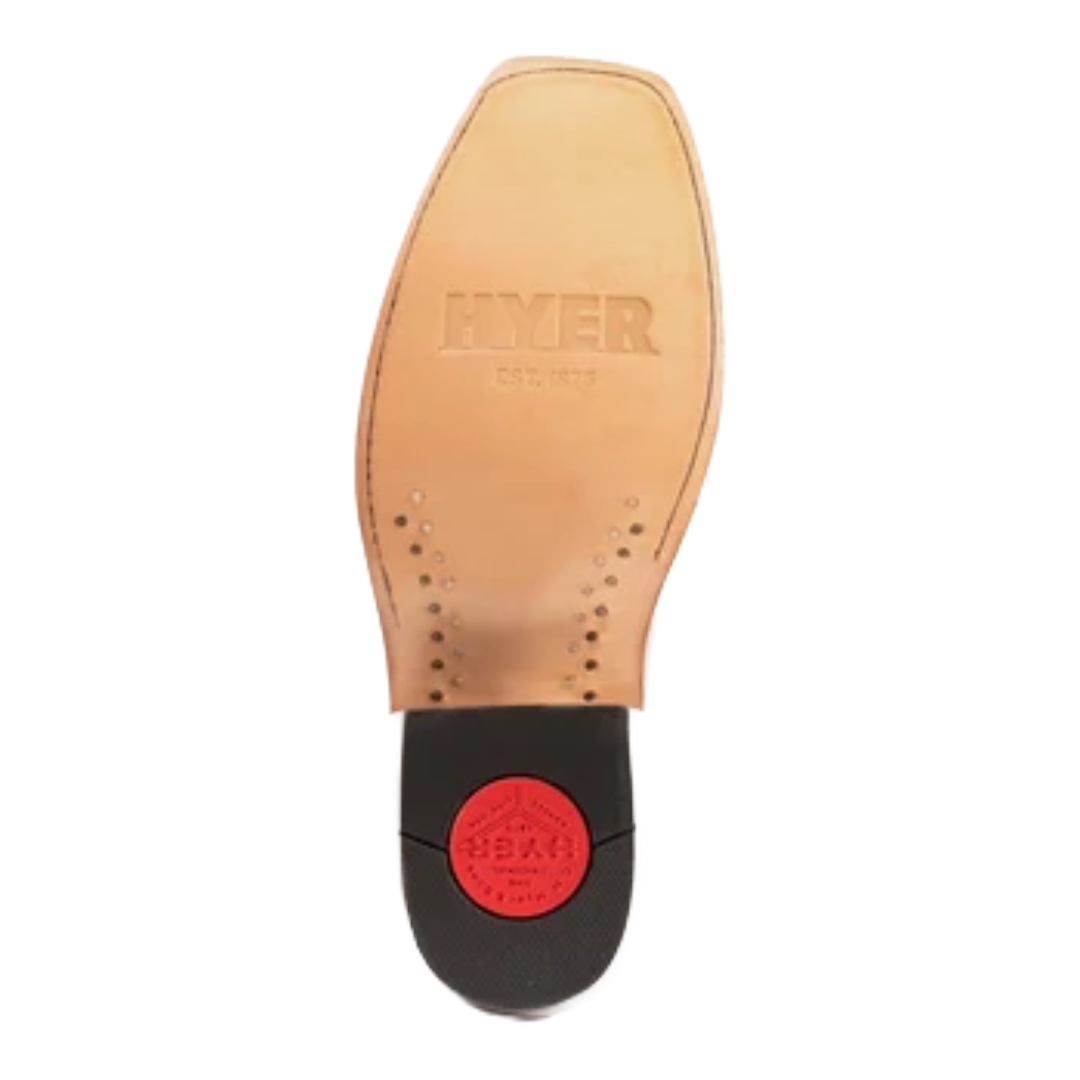 HYER Ladies Meriden Tan Crazy Cowhide Cutter Toe Western Boot HW42018