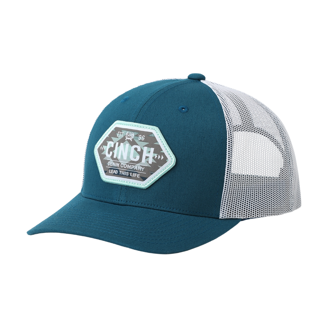 Cinch Men's Blue Aztec Trucker Cap MCC0660661