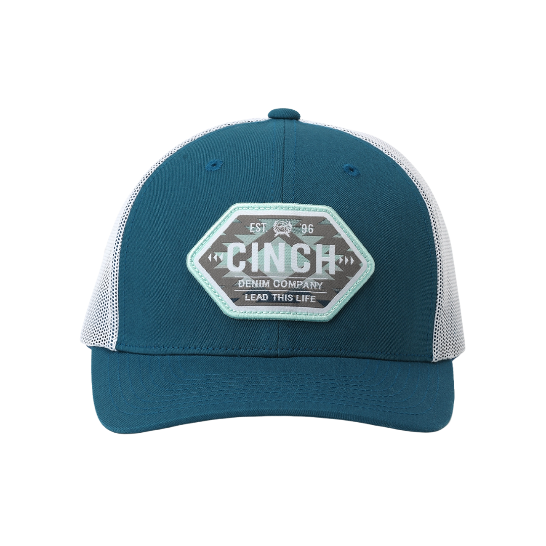 Cinch Men's Blue Aztec Trucker Cap MCC0660661