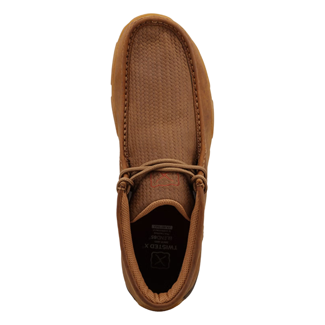 Twisted X Men's Chukka Oiled Saddle & Antique Brown Driving Moc MDM0114