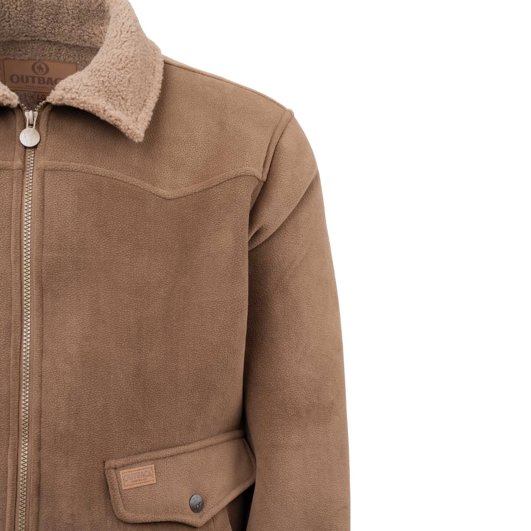 Outback Trading Company Cedar Brown Zip Up Jacket 40426-BRN
