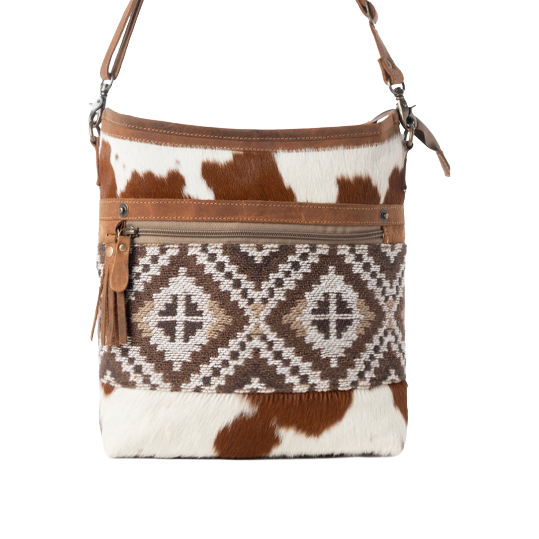 Myra Ladies Diamondback Trail Western Brown With Rug Shoulder Bag S-14627