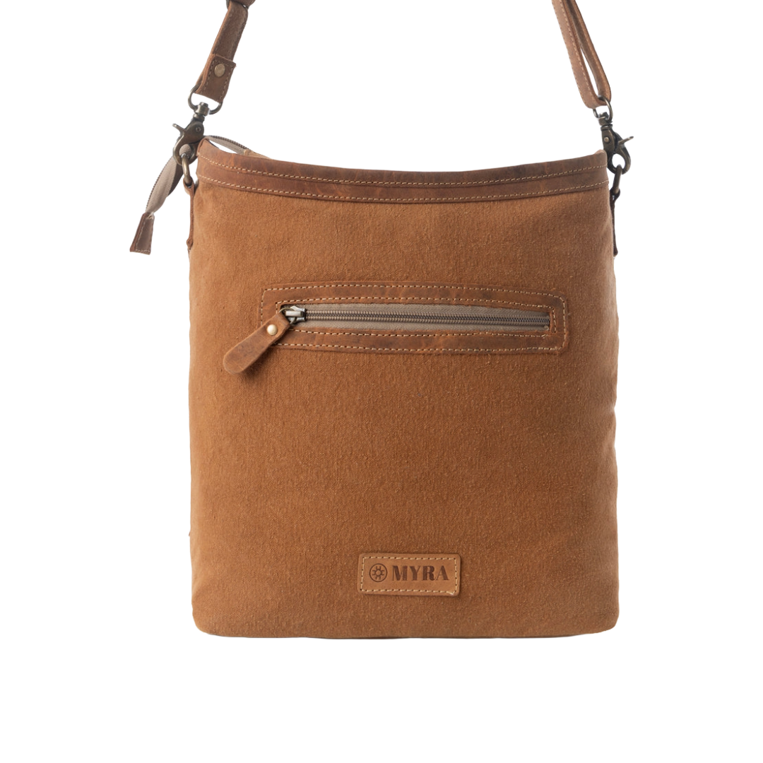 Myra Ladies Diamondback Trail Western Brown With Rug Shoulder Bag S-14627