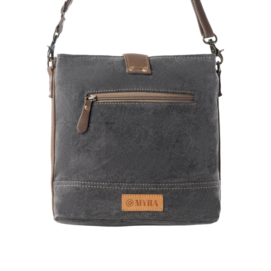 Myra Ladies Frostbloom Vintage Teal Floral Shoulder Bag S-14812