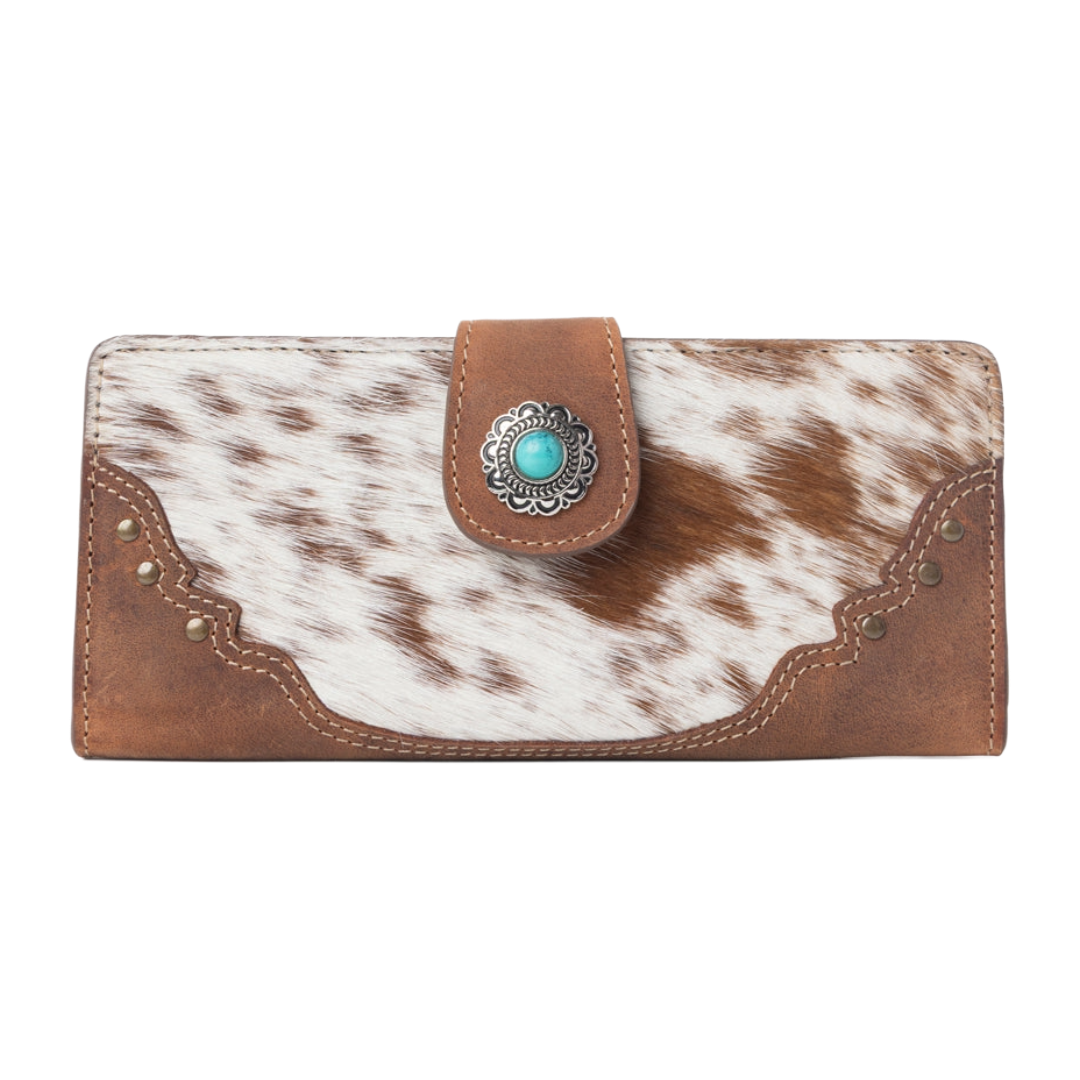 Myra Ladies Cedarbar Hairon Leather Honey Drift Wallet S-14657