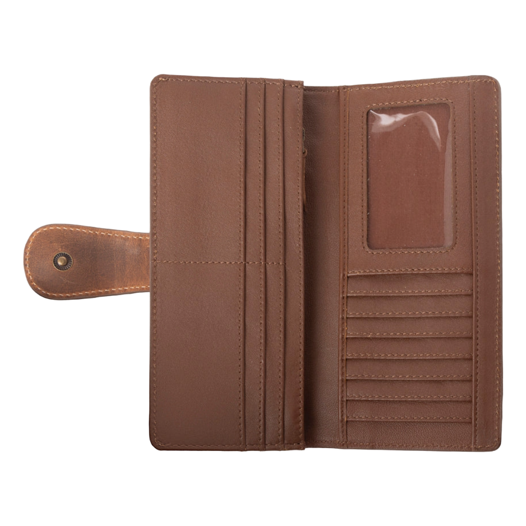Myra Ladies Cedarbar Hairon Leather Honey Drift Wallet S-14657