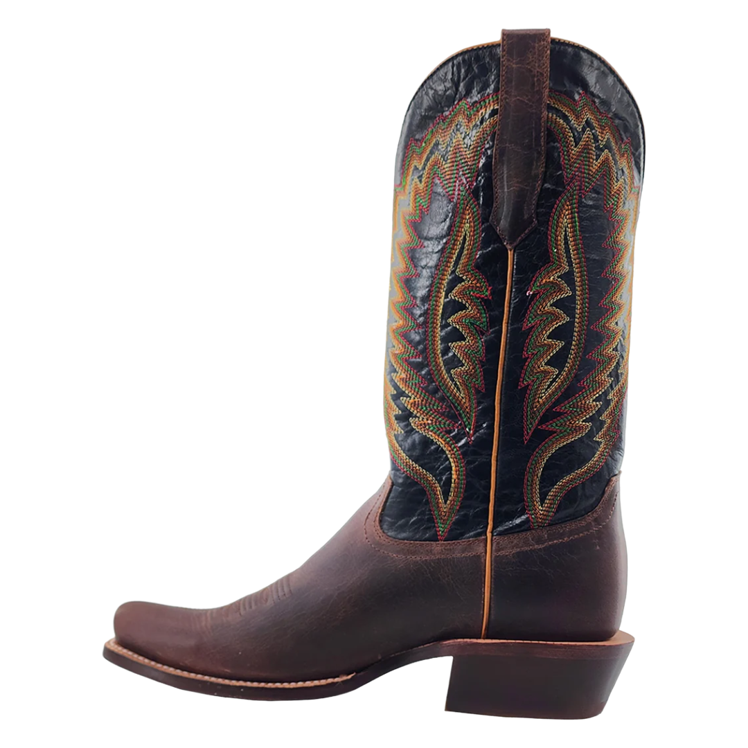 RW Ranch Men's 13" Cigar Brown Goat Leather Western Boot WR0003-1