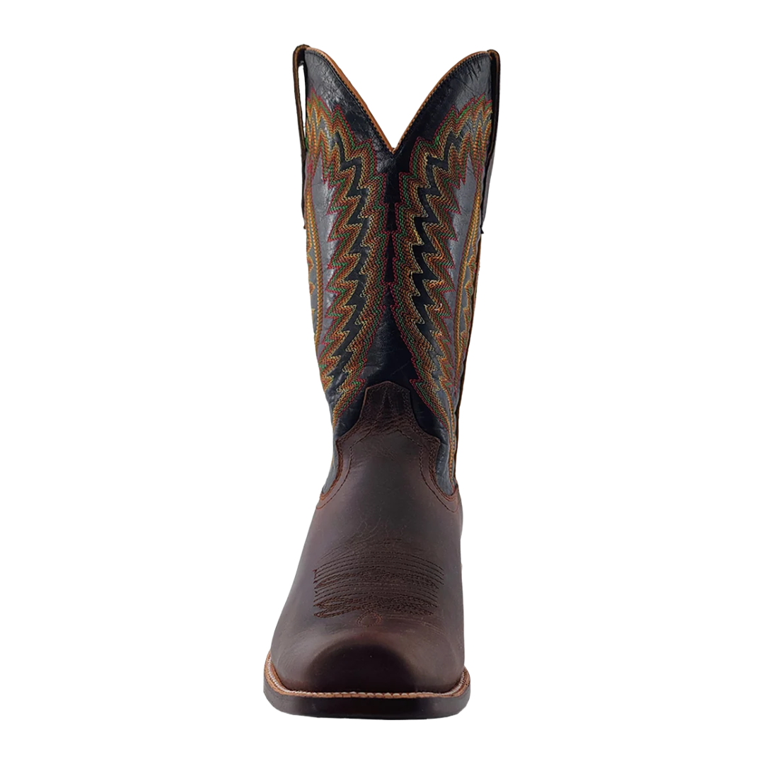 RW Ranch Men's 13" Cigar Brown Goat Leather Western Boot WR0003-1