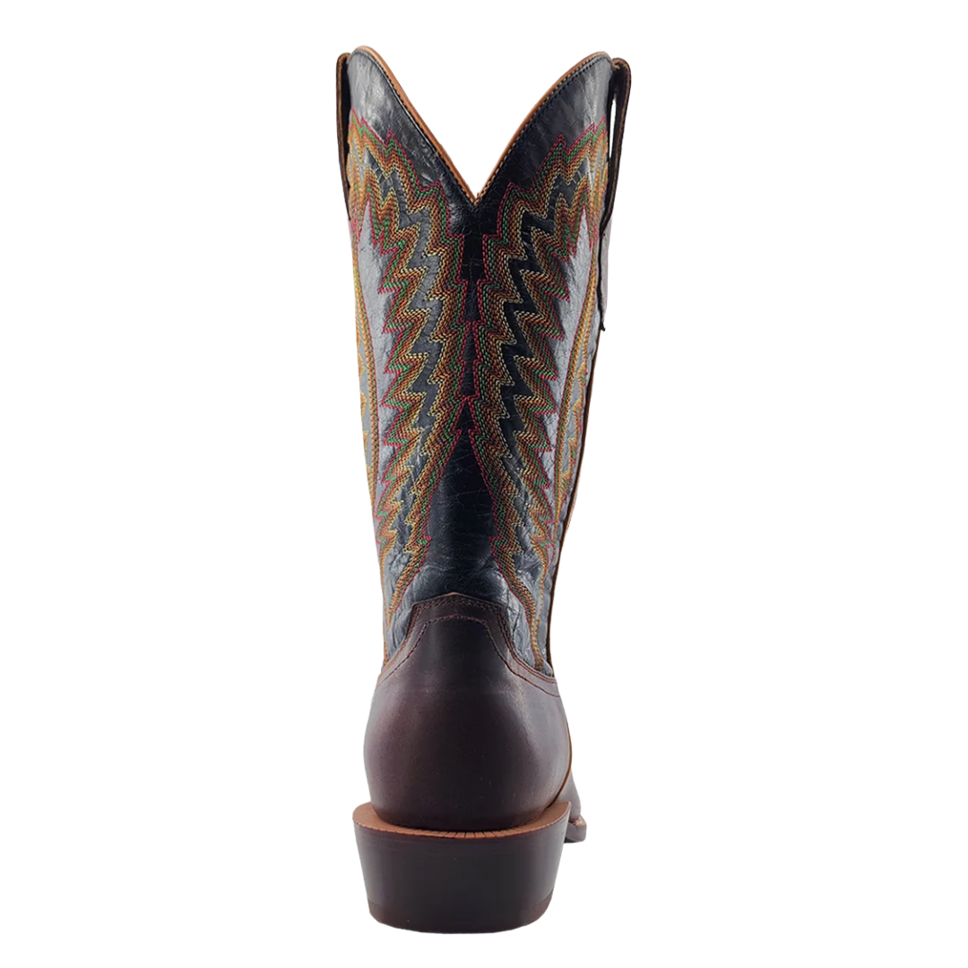 RW Ranch Men's 13" Cigar Brown Goat Leather Western Boot WR0003-1