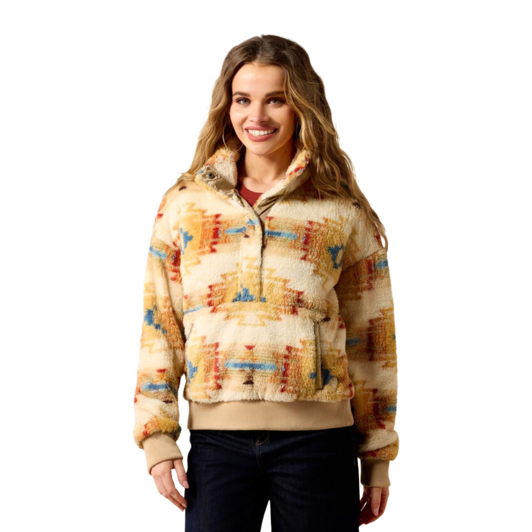 Ariat Ladies Sonoma Southwest Print Berber Sweatshirt 10079471