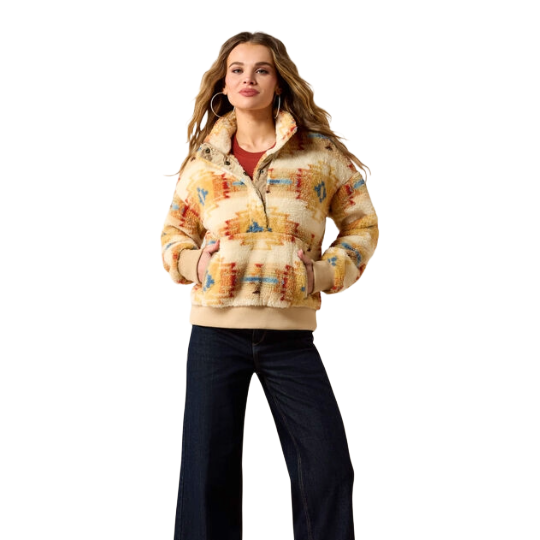 Ariat Ladies Sonoma Southwest Print Berber Sweatshirt 10079471