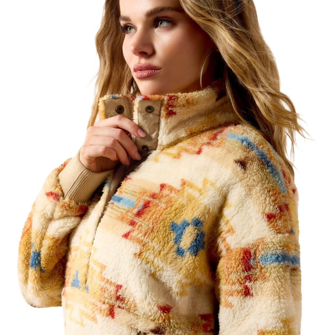 Ariat Ladies Sonoma Southwest Print Berber Sweatshirt 10079471