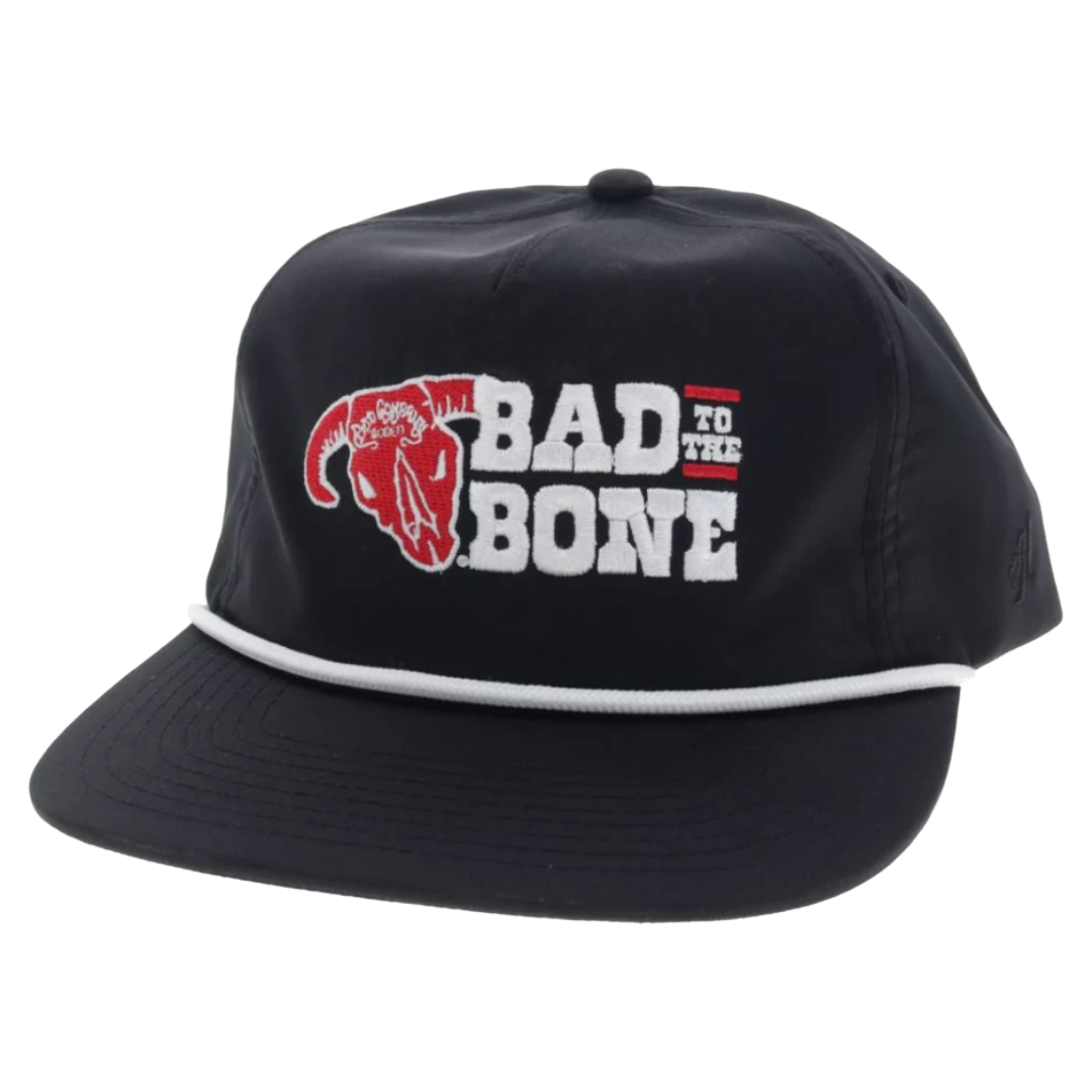 Hooey X Bad Company Black 'Bad to The Bone' Trucker Cap BC2610T-BK