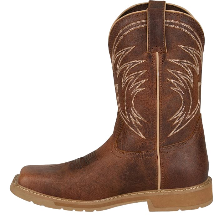 Justin Men's Daywork Steel Toe Pecan Western Work Boots SE4243