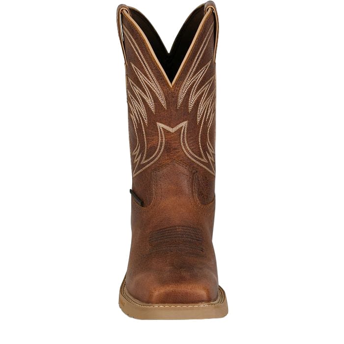 Justin Men's Daywork Pecan Waterproof Western Work Boots SE4242