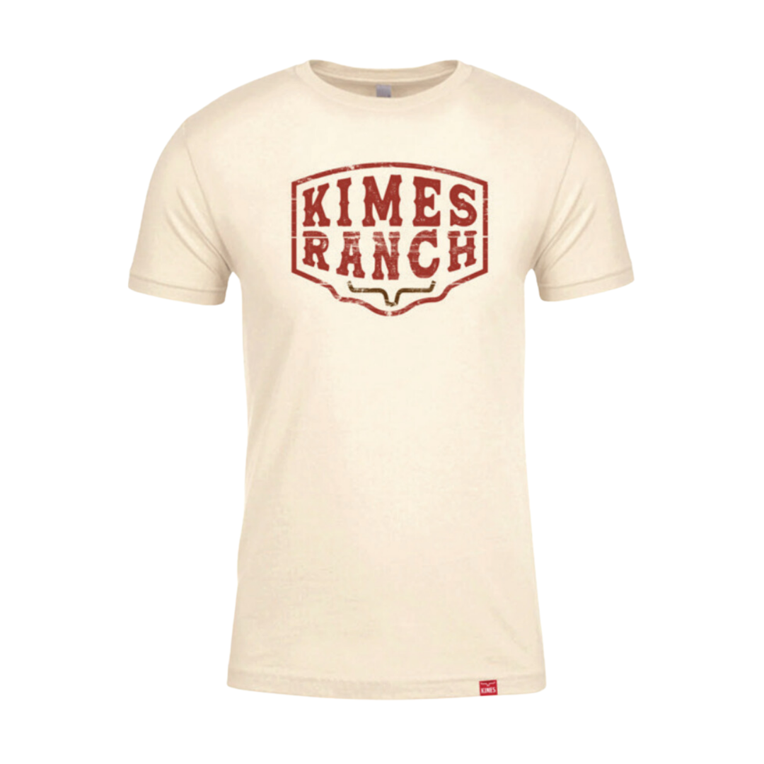 Kimes Ranch Men's Wood Block Natural T-Shirt MSH0000180-BE006