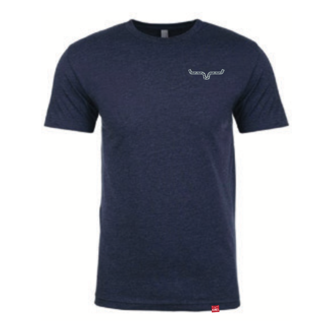 Kimes Ranch Men's Rowell Midnight Navy T-Shirt MSH0000185-BL002